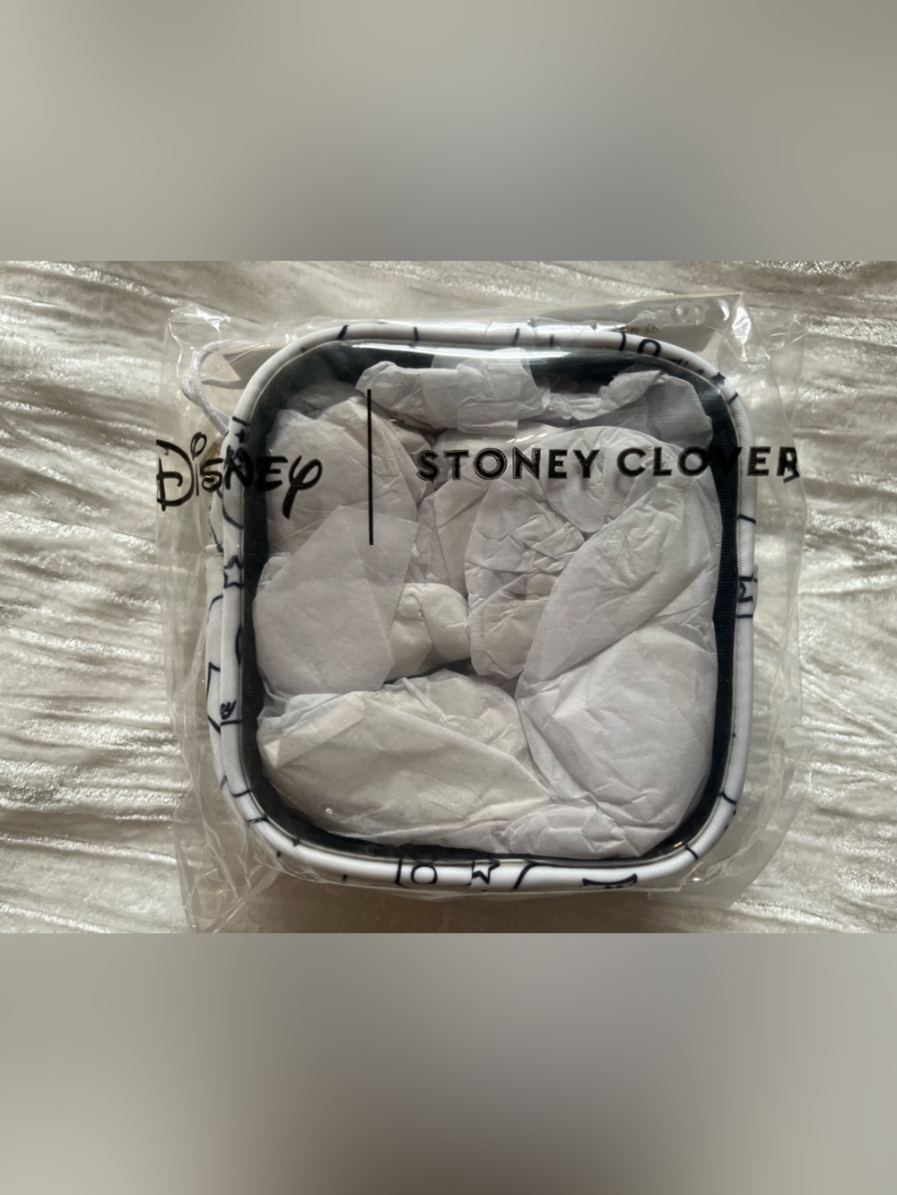 NWT Stoney Clover Lane x Disney Mickey and Friends Clear Front Small Pouch